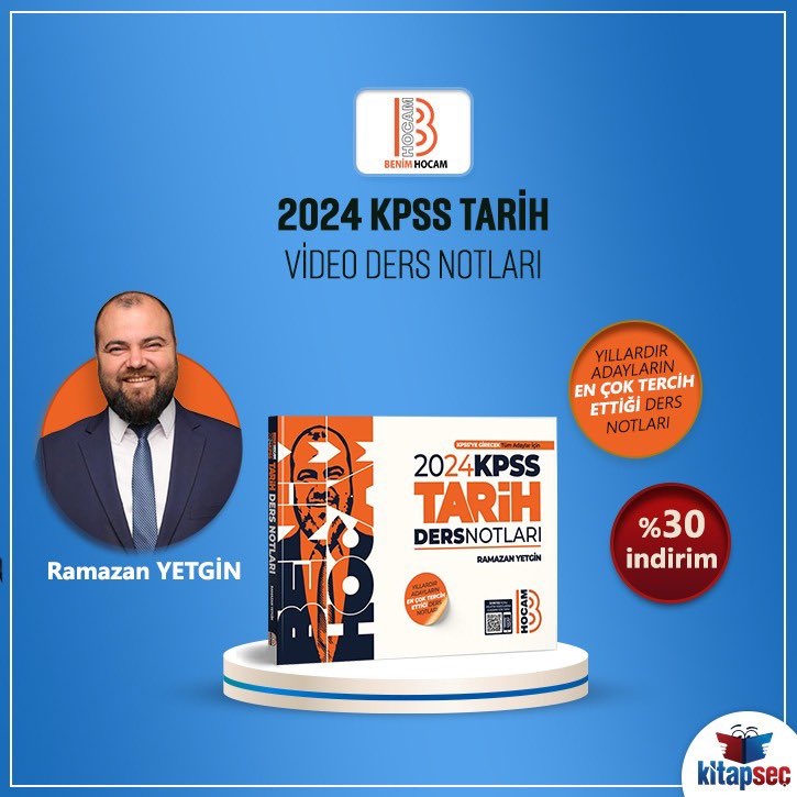 📚Benim Hocam Yayınları
📕2024 KPSS
📖Çok Satan Kitaplar
📌%30'a varan indirimler

#BenimHocamYayınları #2024KPSS #ÇokSatanKitaplar #kpss #BayramMeral #RamazanYetgin #kitapseç #kitapseccom