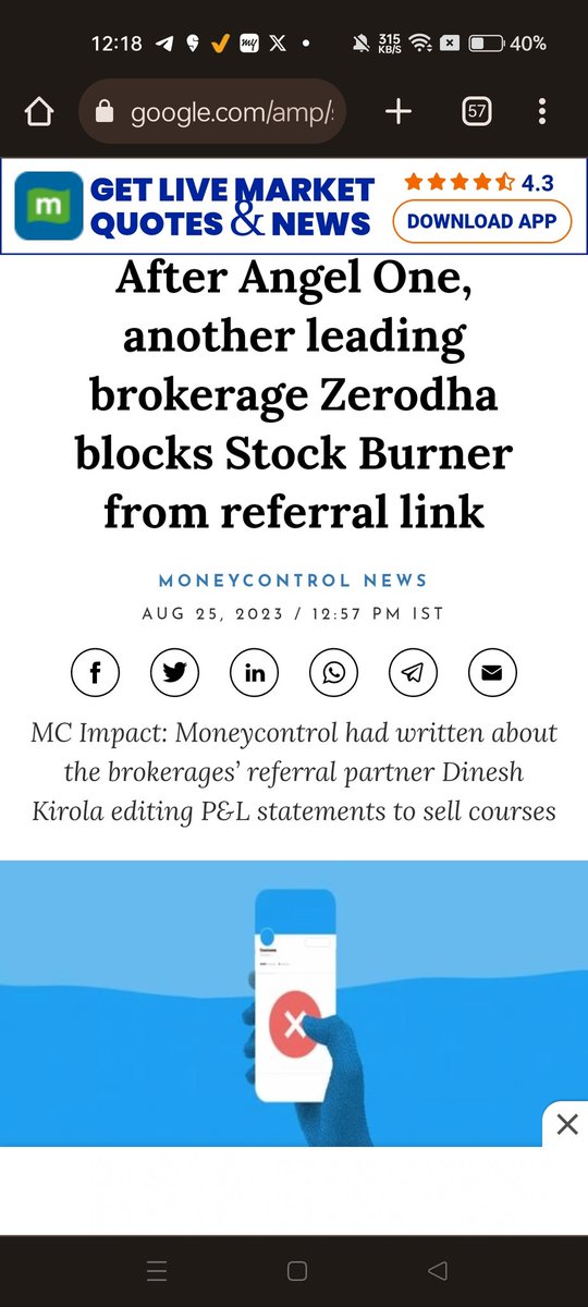 2/n

Stock market scammers scheme 

Here comes next one 

Mr. stock burner
Can't calculate basic math 😂in edited pnl 

Zerodha and Angel one recently blocked his referral link.