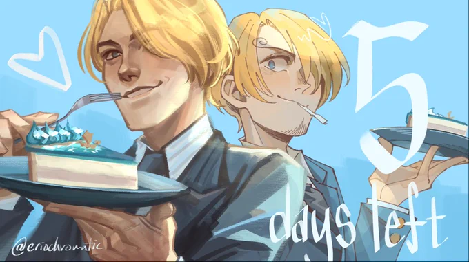 Perhaps you'd like something sweet from someone sweet <35 days left until one piece live action!!  saved the straw hats for last, starting with Sanji~ 