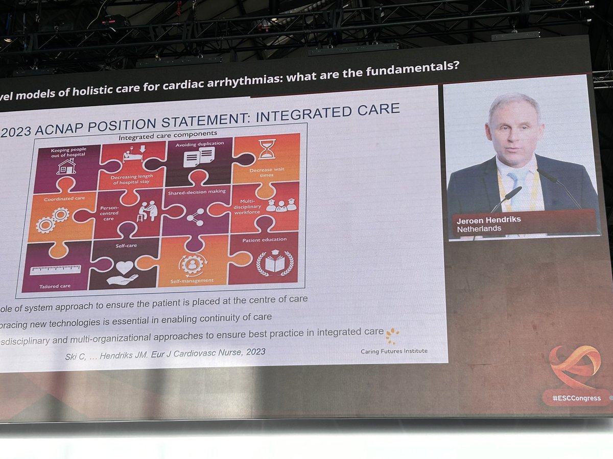 Brilliant talk by ⁦@J_Hendriks1⁩ on the huge opportunities for integrated care #ESCCongress