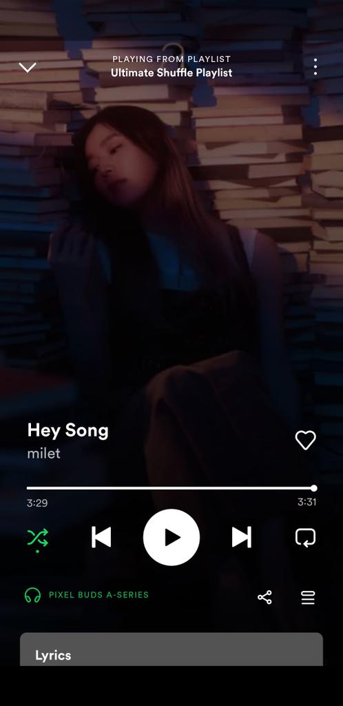 PrincetonDcunha's tweet photo. さっき音楽聴きながらトレーニングしてました。このプレイリストには1600以上の自分お気に入りの曲があります。いきなりHey Songが流れてきて、今日ラッキーだと思いました。😆

#milet 
#miles https://t.co/ErR20ikt99