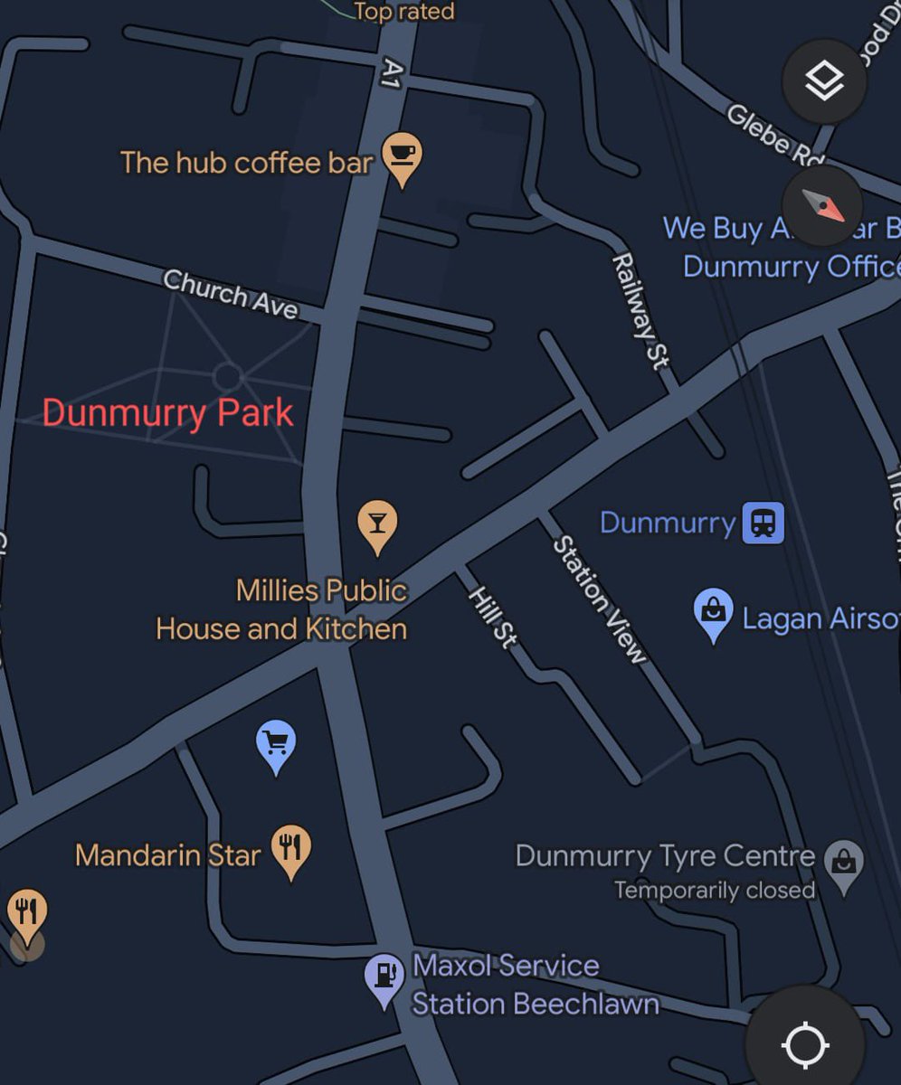 A few have asked directions to the 2pm rally at Dunmurry Park. The maps/images below should be of use. Dunmurry Park (marked red) is just past the crossroads, adjacent Church Avenue.