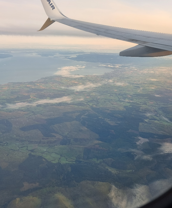 Scotland is looking very pretty on our early morning ✈️ Looking forward to a busy day gaming @tabletopscot #Boardgames #journey #adventure #ontour #gandalf