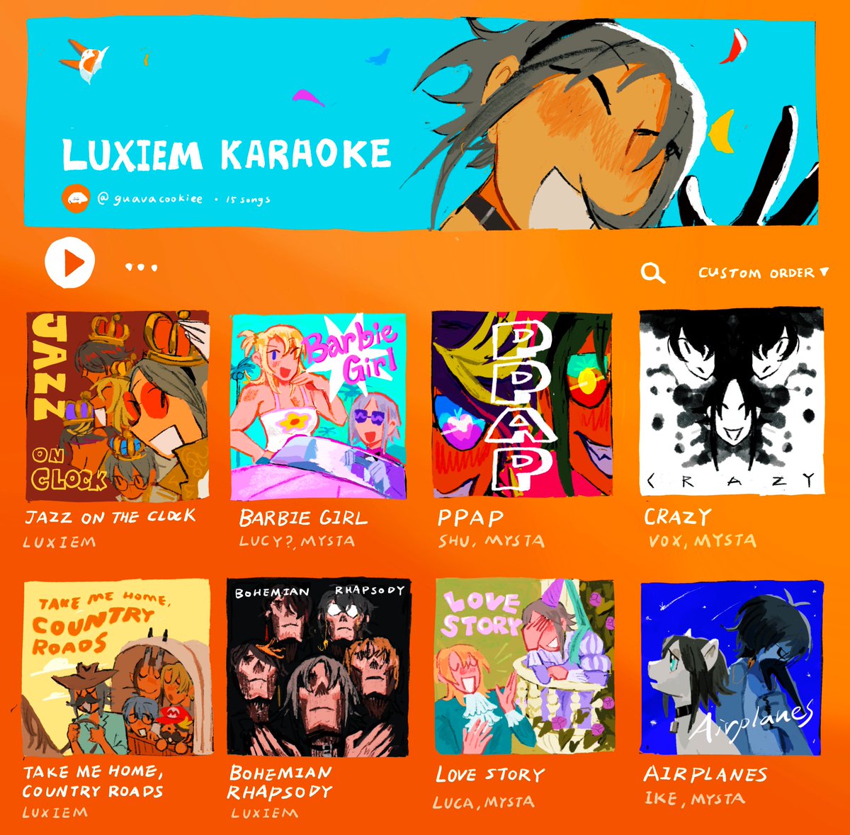 I made a playlist for #LUXIEMKARA :}!