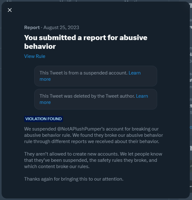 CoachFree3's tweet photo. @GabrialParker @_catwithnoname_ @KatyMontgomerie I thought you might enjoy this. @NotAPlushPumper was a very bad boy.  @ElOhElBeMad1 and @ElOhElBeMad accounts next? https://t.co/pwrtUrlCsF