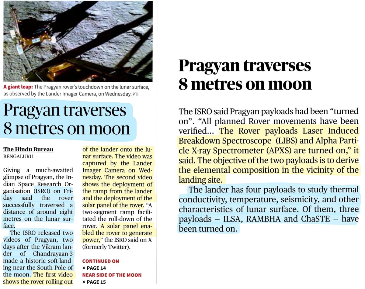 imRavikantYadav's tweet photo. Todays #newspaper Imp Articles
*High #inflation & interest rates:Impact on #investors #markets
*Revisd #NCF :How #school #education cud change
*#PragyanRover traveses 8mtrs on #Moon #Chandrayaan3
*#ModiInGreece
#NarendraModi Presentd #GrandCrossOfTheOrder
#UPSC #Currentaffairs https://t.co/LfJfVeqp0N