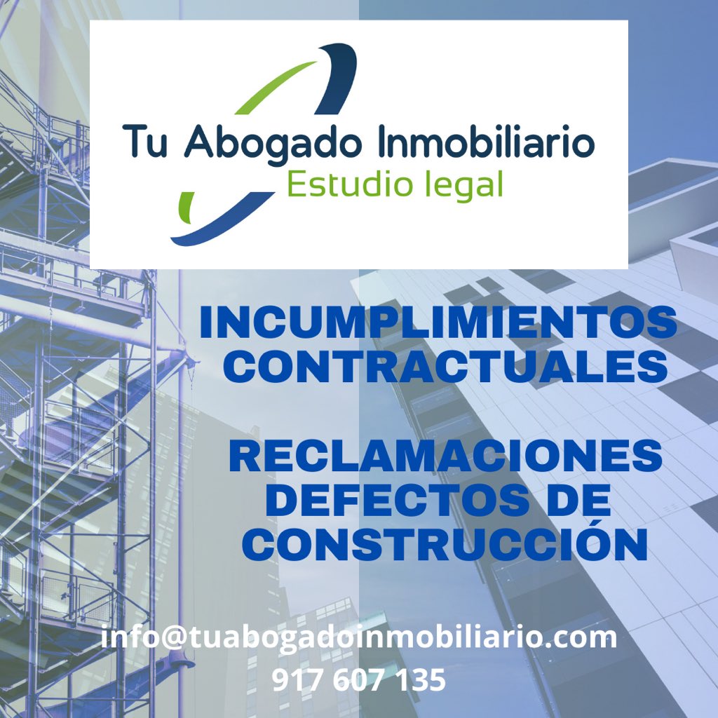 CUÉNTANOS TU CASO. Somos expertos en litigios sobre #DEFECTOS de #CONSTRUCCIÓN. Representación de agentes de la #edificación. Consúltanos sin compromiso ☎️ 917.607.135 o en info@tuabogadoinmobiliario.com. #Abogados #Vivienda #viciosconstructivos #constructor #promotor
