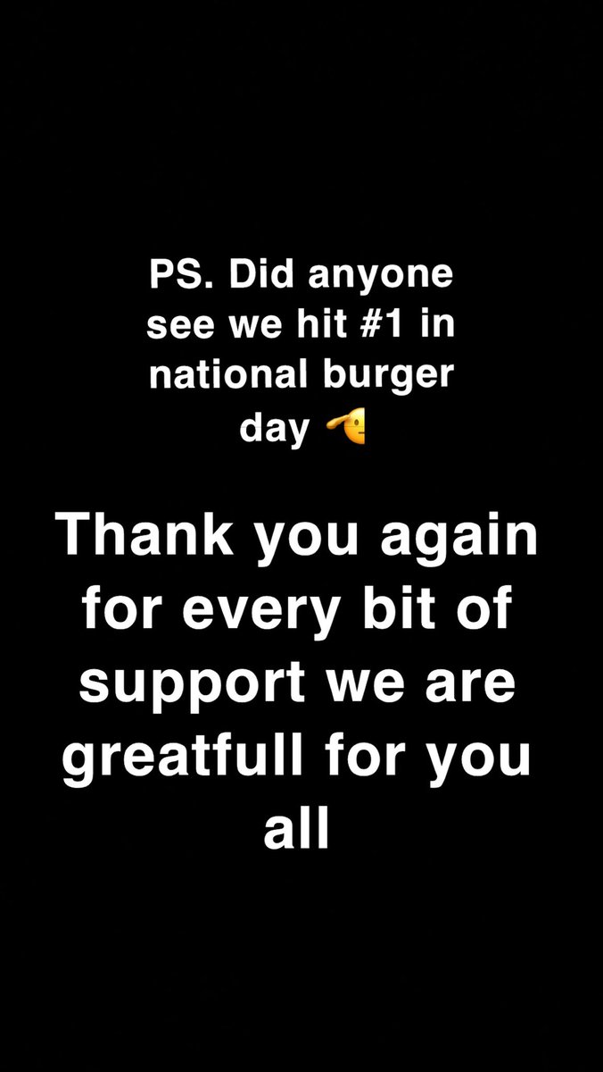 You guys got us here and for that we promise we will never stop - Loaded fries will be back 🩵