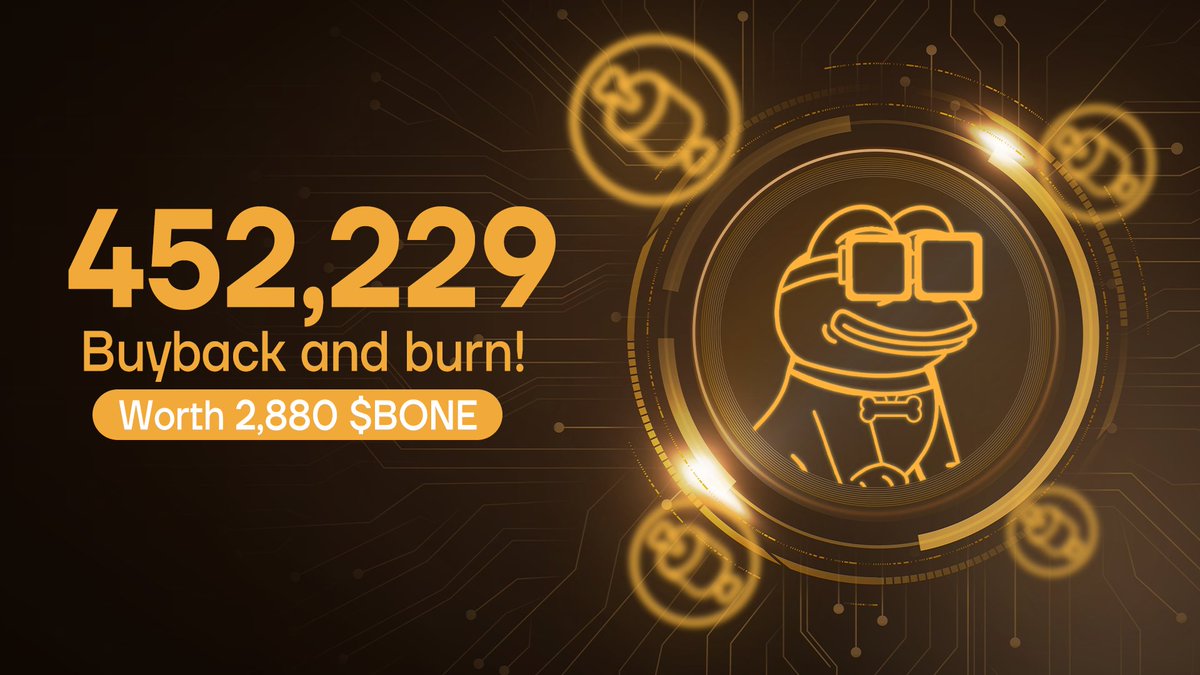 Our $SHIP token will undergo a buyback and burn strategy, and we already completed a 452,229 $SHIP tokens buyback 

Worth 2.880 $BONE! 🍖