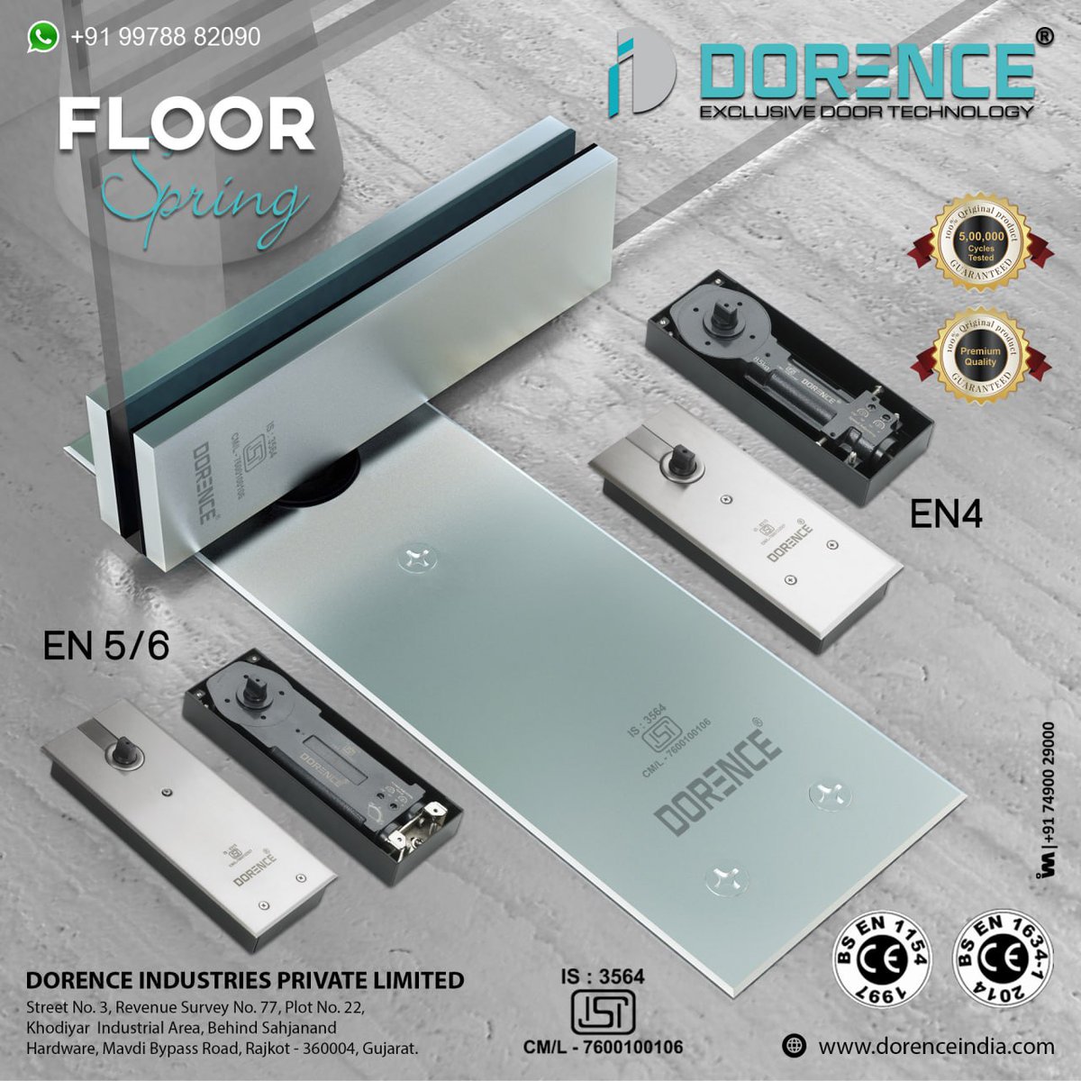 ibais_hardware's tweet photo. DORENCE INDUSTRIES PVT LTD - RAJKOT
For enquiry via WhatsApp click:
https://t.co/sFSaFwo1No
Mr. Harshad Patel - 99788 82090
#doorcloser #floorspring #hydraulicpatch #showerhinges #toppatch #bottompatch #architecturalhardwarefitting
.
@IBAISMEDIA https://t.co/cxVsQVtpmx