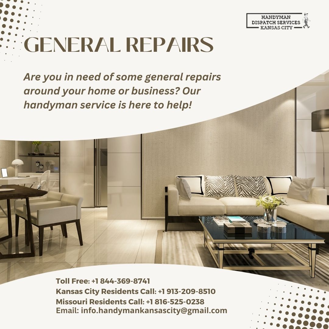 Handyman_Kansas's tweet image. 📞For Kansas City Call:
+1 913-209-8510
For Missouri Call:
+1 816-525-0238
📩info.handymankansascity@gmail.com
🌐 handyman-kansascity.com"Fixing the Small Stuff, Because Details Matter."
.
.
.
.
.
#KansasCityHandyman
#HomeRepairKC
#GeneralRepairs
#FixItWithUs
#KCHomeMaintenance