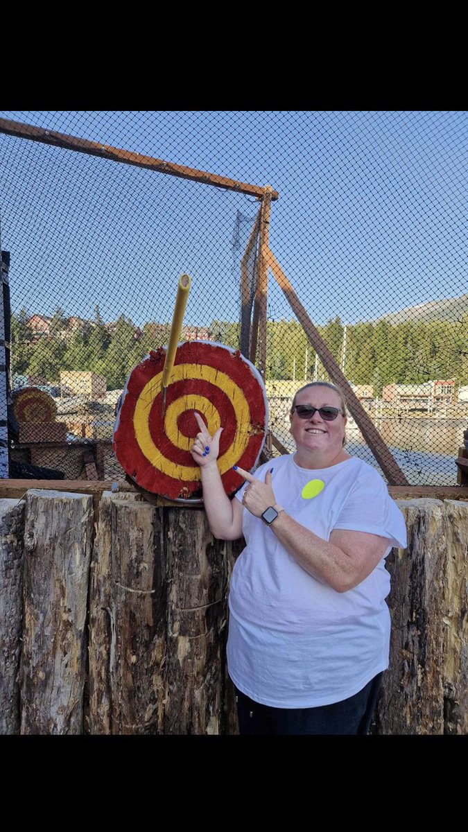 Lumberjack show and axe throwing