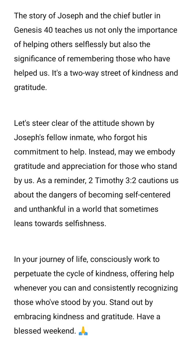 VNEjimadu's tweet photo. Stand out by embracing kindness and gratitude. Have a blessed weekend. 🙏
#CycleOfKindness #GratitudeInAction #LessonsFromScripture #FaithClinicLive #VNEjimadu #FaithClinic #KingdomTruth #BlessedOne #GodAboveAll #NewCruse #PolishedShaft #StandardBearers #GenerationNow https://t.co/PdXSlvxidM