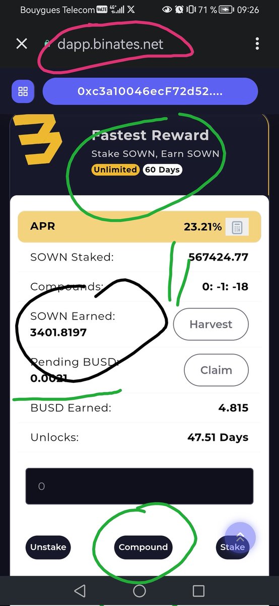 Anoufad's tweet photo. Thanks @DrakeBinate and @binatecoin for this crypto making machine which is the #Staking #binate https://t.co/6G0sTEzOEE that includes #BUSD rewards and #compoundinterests feature!
Visit https://t.co/pIibep3IJ9 to learn more!
#DeFi #Crypto #cryptocurrency #altcoin #PassiveIncome https://t.co/ZxDlxmYGbh