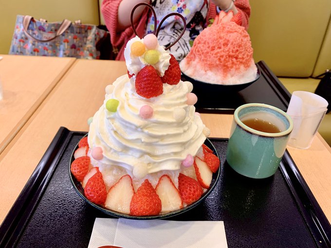 この前行けなかったカキ氷やっと行けた〜