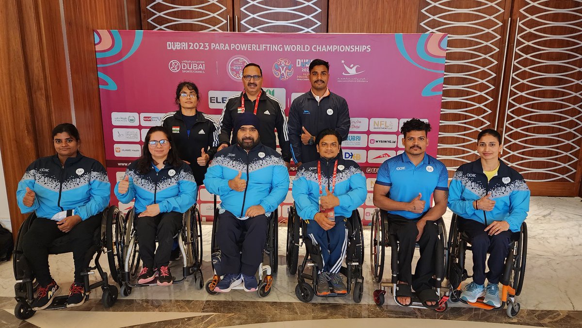 ManpreetGangar's tweet photo. World Parapowerlifting championship in Dubai https://t.co/j6Z8EMZfY3