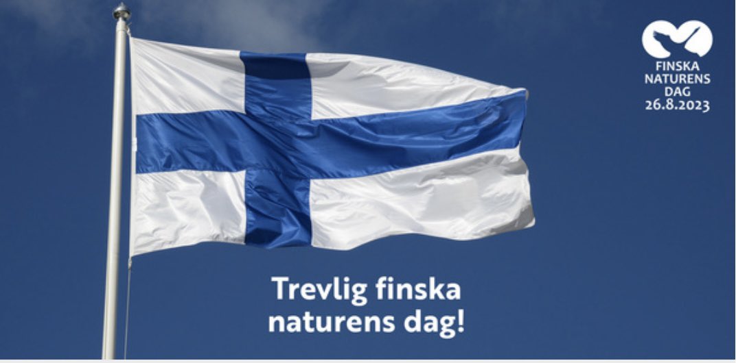 Idag är den Finska naturens egen högtid och vi uppmanar alla att fira denna högtid med tillbörlig andakt - det vill säga i din egen stil. 
#FinskaNaturensDag