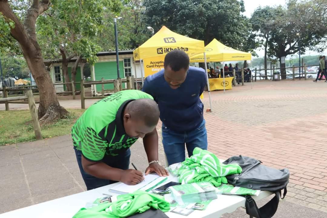 MusaKubheka8's tweet photo. Yesterday, ActionSA KZN Youth Forum had a successful voter Education and Registration Campaign in eThekwini CBD, led by our secretary @Simphiwe Mkhwanazi. 

#VotingForChange✊🏽
#Youth_In_Action💚🤍💚
#LetsFixSouthAfrica🛠️🇿🇦 https://t.co/aYOh8EfJ1g