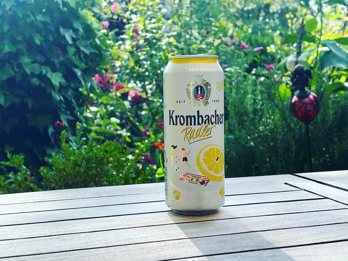 Cheers with a #Krombacher Radler #Prost #Drink