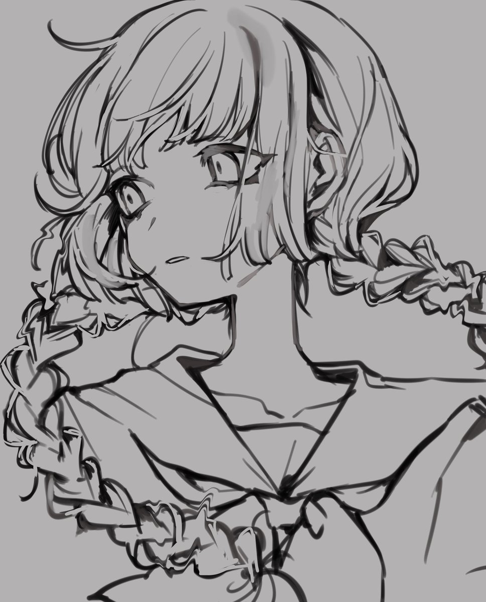 manuka_x_x's tweet photo. 三つ編み描きたかった https://t.co/KcnLUCtqBx