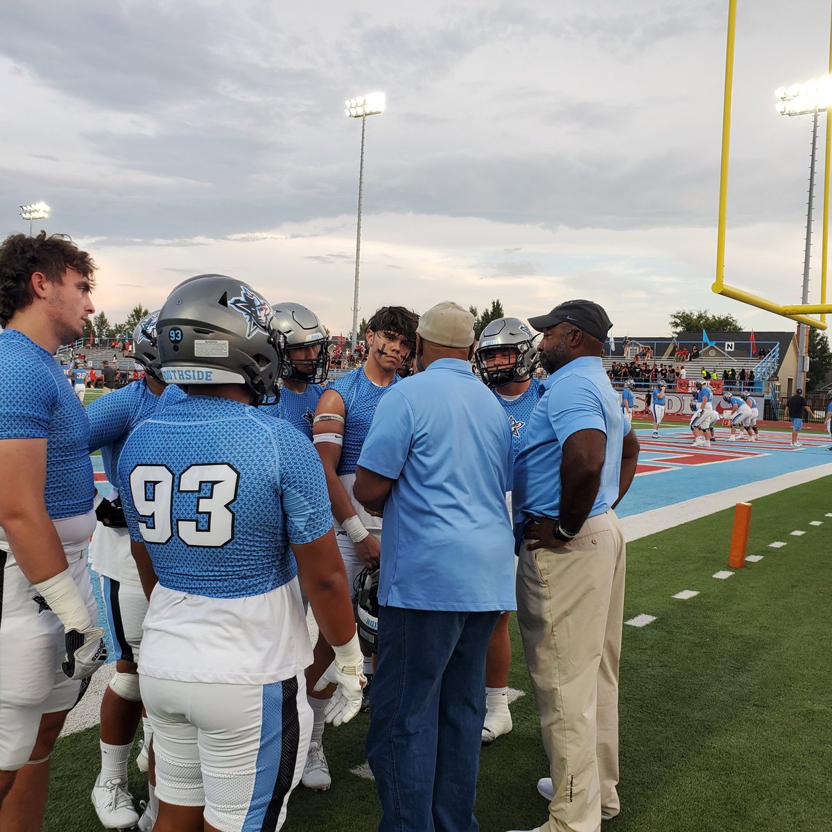 Just a couple of coaches talkin' bout the game. 
A father and son.
A boy following his dads footsteps.
Lots of people have idol's in their chosen profession.  I just happen to be related to mine.