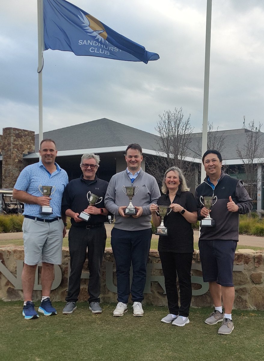 Today I did a thing! I won the A Grade Match Play Championship at @SandhurstClub Never really won anything in golf, so I'm stoked to put my name up on the clubhouse board and get a trophy 🏆