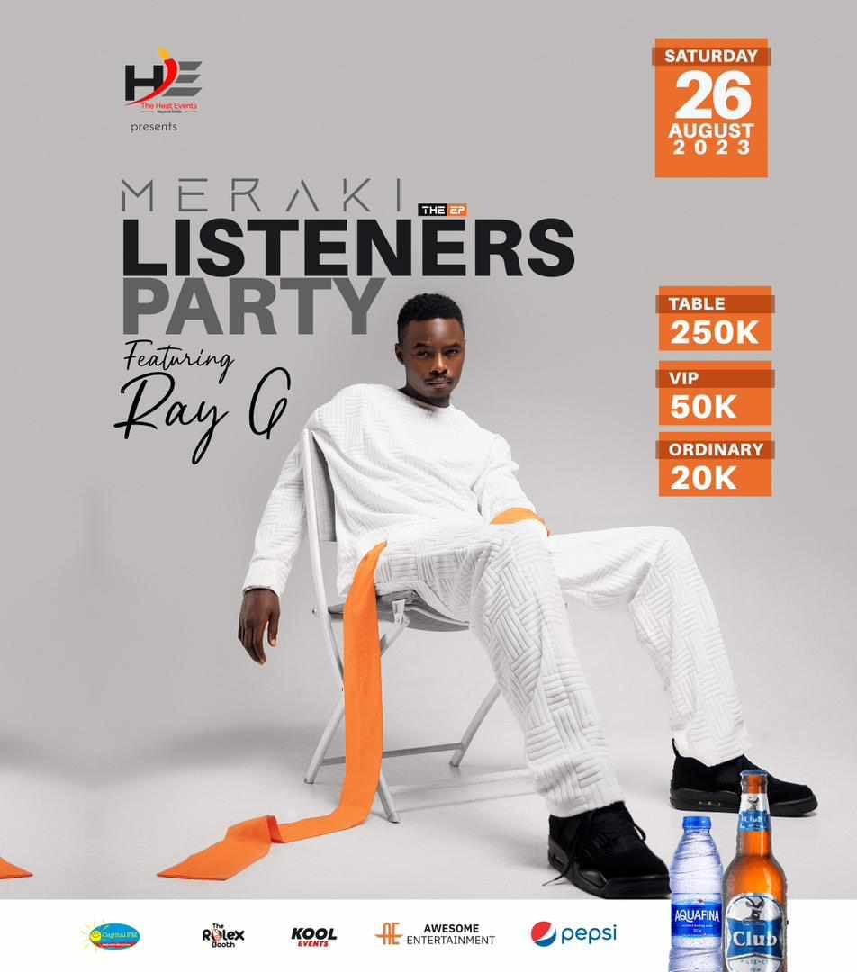 BeckieRebecca2's tweet photo. Finally Tonight @TheHeat2010 presents #MerakitheEp Listeners party ft @Ray_G_official. Come one come all and celebrate the king of good music
Entry fee 20k ordinary
VIP 50k
#AwesomeEntertainment https://t.co/PdYwdjXgf0