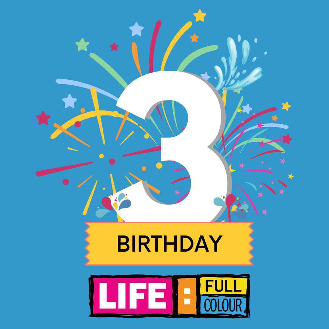 What a 3-years it’s been since we opened the doors to our Yellow Gallery <a href="/LifeFullColour1/">Life: Full Colour 🏴󠁧󠁢󠁷󠁬󠁳󠁿🇦🇺</a> in sunny Caernarfon. We’re still here and growing with our sister space <a href="/segontiwm/">Segontiwm</a> only 3-months old. Never mind the rain, we’ll be full of sunshine - come and join us!