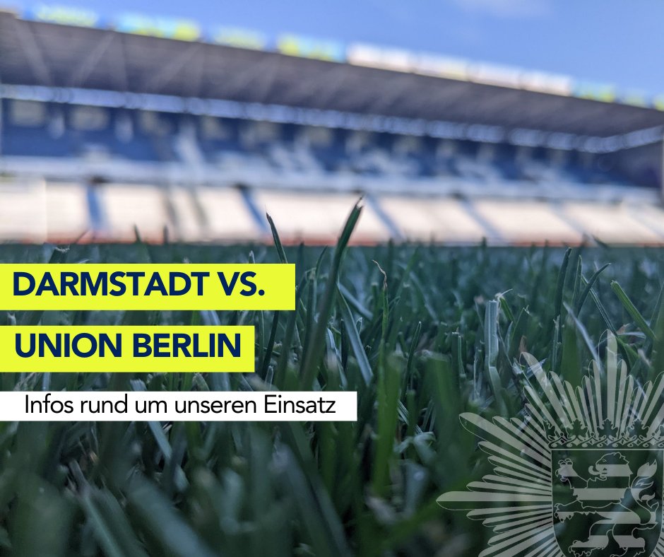 Polizei Südhessen (@polizei_suedhe) on Twitter photo Heute steht das erste Heimspiel der Saison 2023/2024 an.
Ab 15.30 Uhr rollt der ⚽️ bei der Partie <a href="/sv98/">SV Darmstadt 98</a> vs <a href="/fcunion/">1. FC Union Berlin</a> im #Bölle
Wir sind mit im Einsatz & versorgen euch mit wichtigen Infos rund ums Spiel.
Wichtige Tipps zur Anreise ▶️ sv98.de/stadion/stadio…
#SVDFCU #sv98 #fcu Heute steht das erste Heimspiel der Saison 2023/2024 an.
Ab 15.30 Uhr rollt der ⚽️ bei der Partie <a href="/sv98/">SV Darmstadt 98</a> vs <a href="/fcunion/">1. FC Union Berlin</a> im #Bölle
Wir sind mit im Einsatz & versorgen euch mit wichtigen Infos rund ums Spiel.
Wichtige Tipps zur Anreise ▶️ sv98.de/stadion/stadio…
#SVDFCU #sv98 #fcu