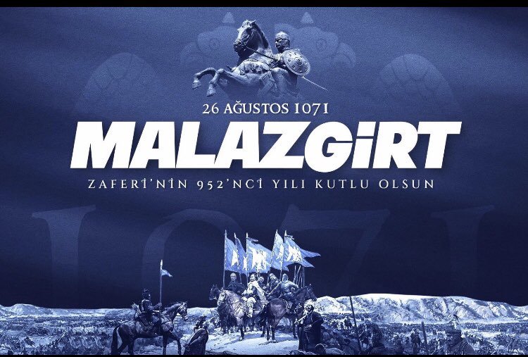 ozkalecafer's tweet photo. Anadolu’nun kapılarını bir daha kapanmamak üzere Türklere açan ve bu eşsiz coğrafyayı bizlere ilelebet vatan kılan Malazgirt Zaferi'nin 952'inci yıl dönümünü gururla kutluyor, tarihin en büyük komutanlarından Sultan Alparslan'ı ve kahraman ecdadımızı dualarla yad ediyorum. https://t.co/1OuTXuaIRl