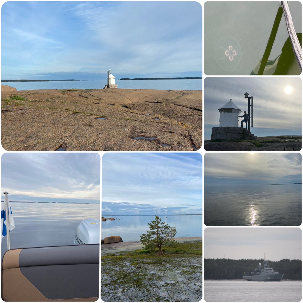 HessuHannukkala's tweet photo. Nyt on tarjolla kuvakollaasi eiliseltä perjantai-illan reissulta.
Kohteena jälleen #Äggskär ja tällä kertaa #Söderholm’in saari, jolla on pitkä historia, mm. luotsiasema 1875-1938.
Paluumatkan hämärässä näkyi myös 🇫🇮 #merivoimat 🇫🇮 alus vartiointitehtävissä
#TLB2 #Porvoo https://t.co/AA0E9uW23F