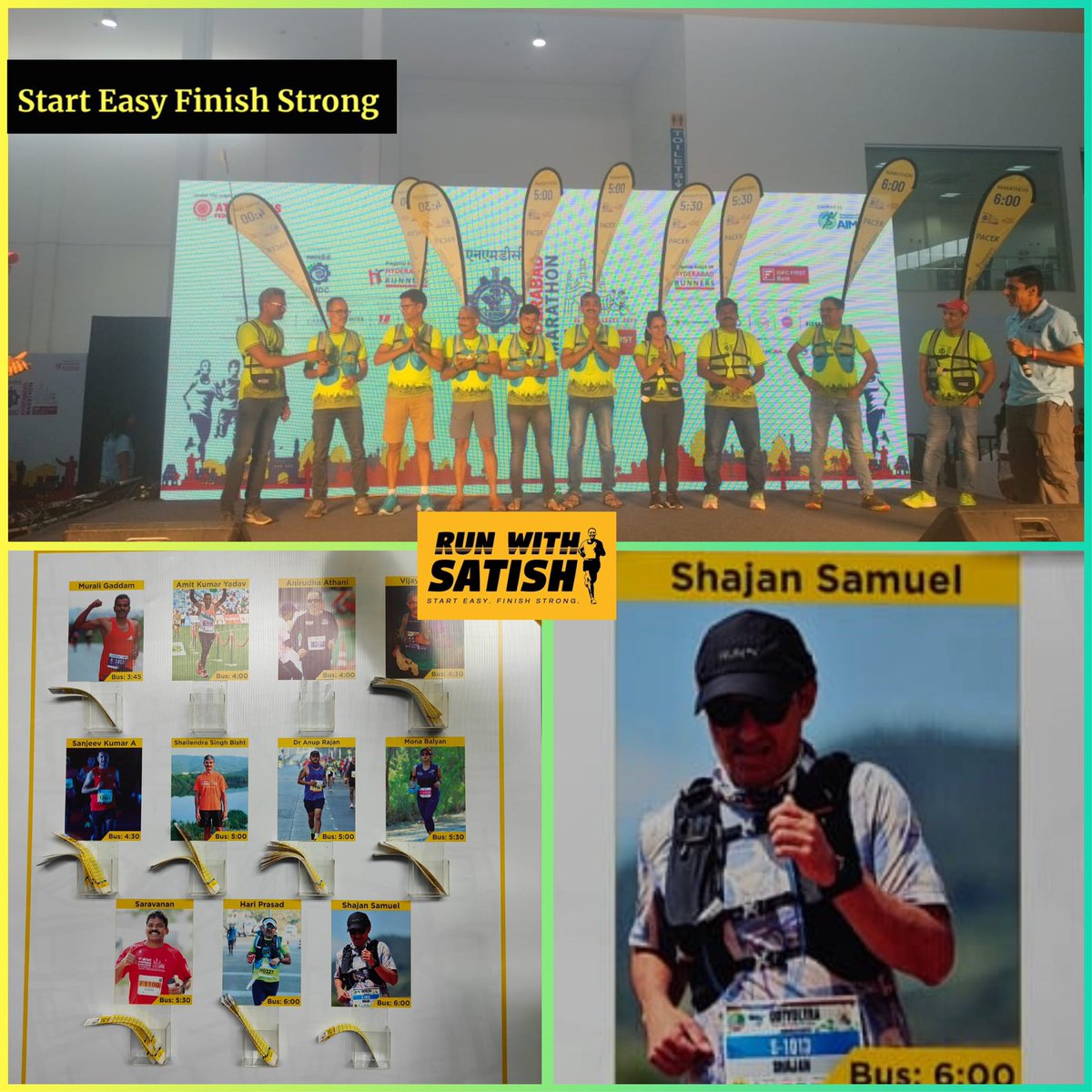 runwithsatish's tweet photo. @IamShajanSamuel Wish you the very best for helping to fulfill the dream of many first time 42k runners . https://t.co/MXHoDq0JBX