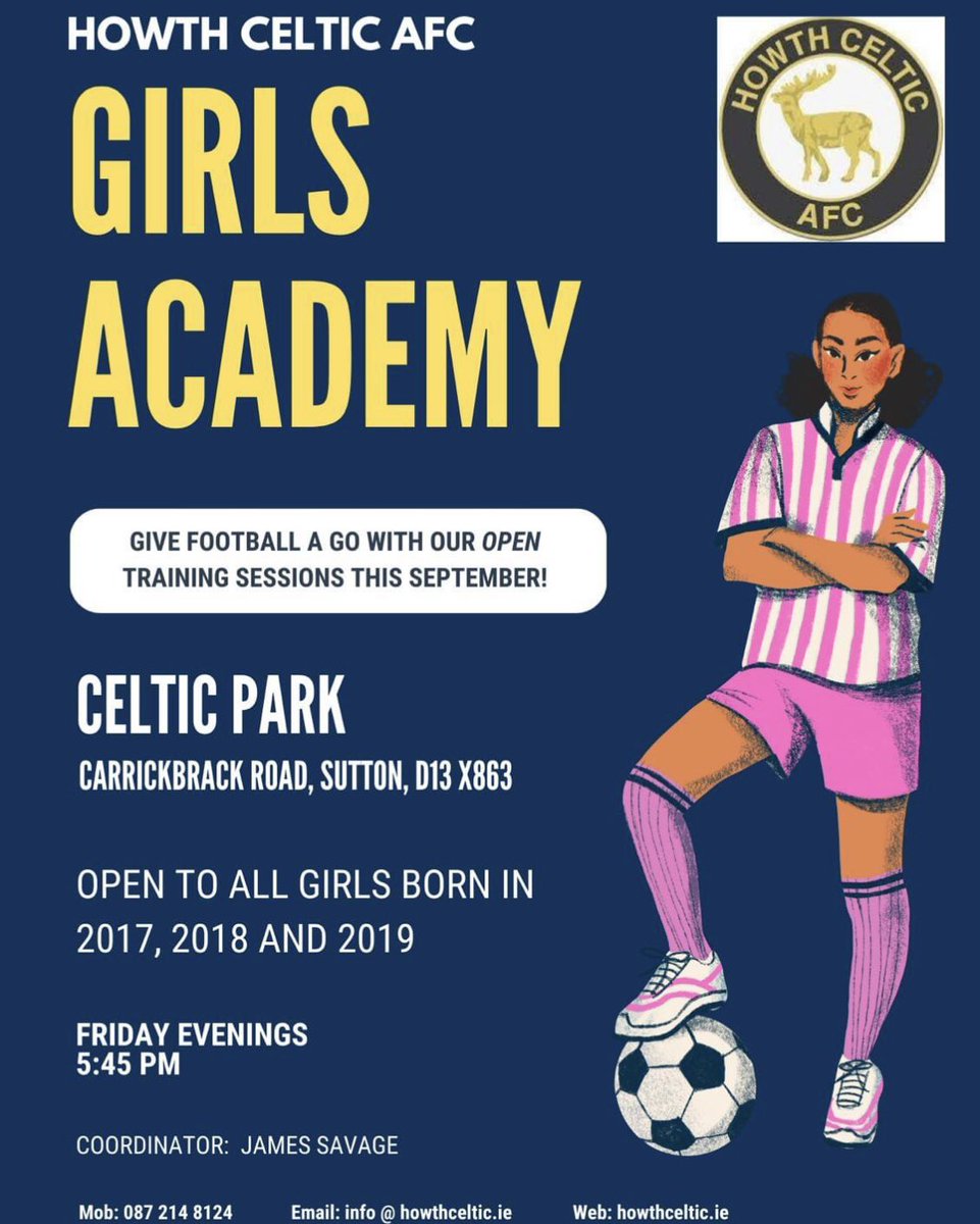 🫵 𝐆𝐢𝐫𝐥𝐬 𝐀𝐜𝐚𝐝𝐞𝐦𝐲 - 𝐍𝐞𝐰 𝐏𝐥𝐚𝐲𝐞𝐫𝐬 𝐖𝐚𝐧𝐭𝐞𝐝!.. Our Girls academy will be holding open training sessions throughout the month of September ⚽️ Contact details in poster 📞 #HCFC #Respectallfearnone