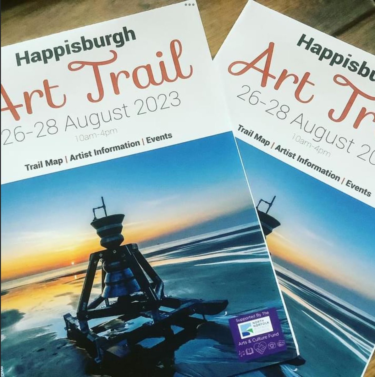 HappisburghBell's tweet photo. Di you hear Liz chatting about the Art Trail on @BBCNorfolk , if you didn’t use catch up on #bbcsounds and listen in from around 8.30am #timeandtidebells https://t.co/3y13IsjOTa