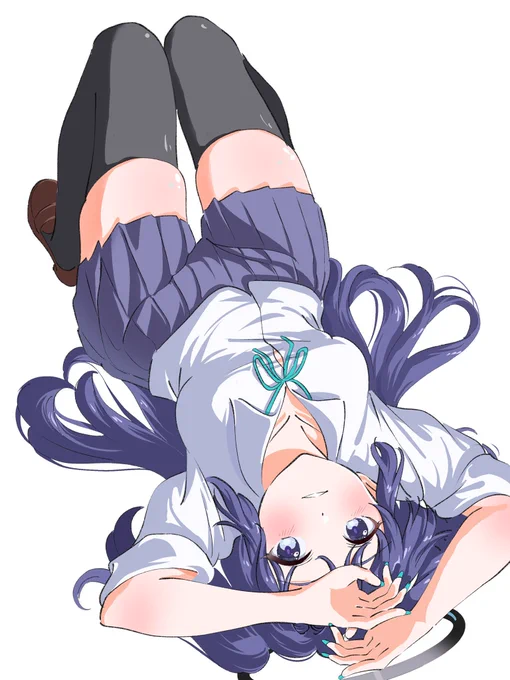 荻poteさんのアニメ塗り動画視聴ビフォーアフター