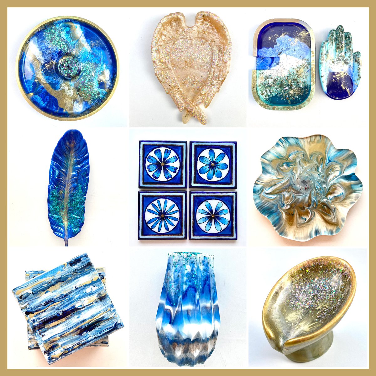 Excited to share this handmade resin items for the home, bespoke pieces to brighten up any room &amp; perfect gifts to give: etsy.com/shop/MUresinde… #UKGiftHour #ukgiftam #shopindie #smartsocial #MHHSBD #giftidea #CraftBizParty