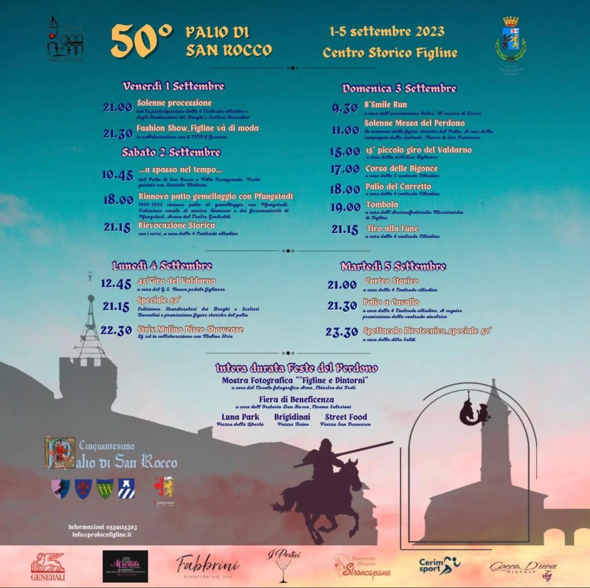 SbFiorentini's tweet photo. Settembre, il mese delle feste patronali del nostro territorio. 
Il Palio di S.Rocco compie 50 anni. Tradizione che si rinnova, generazioni che si uniscono in un momento di festa e di cultura. Piazza M.Ficino è la nostra culla, è casa nostra. 
Vi aspettiamo lì,come sempre... https://t.co/le4GjMcSpr