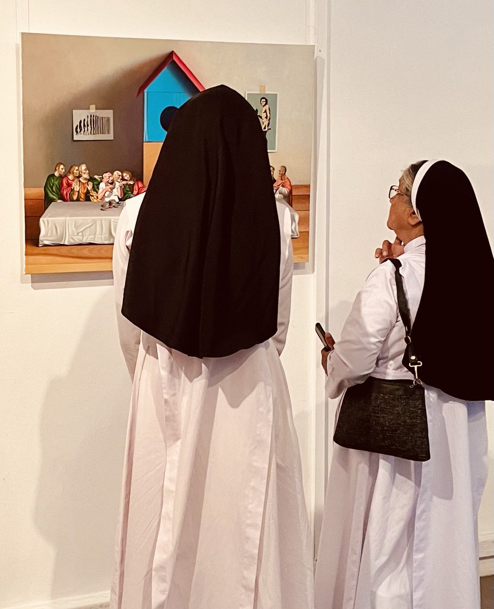 MayaKaru's tweet photo. At the Hexa 2.0 Exhibition at Lionel Wendt. Had to click seeing the irony 🙈 https://t.co/rm6frt0ivX