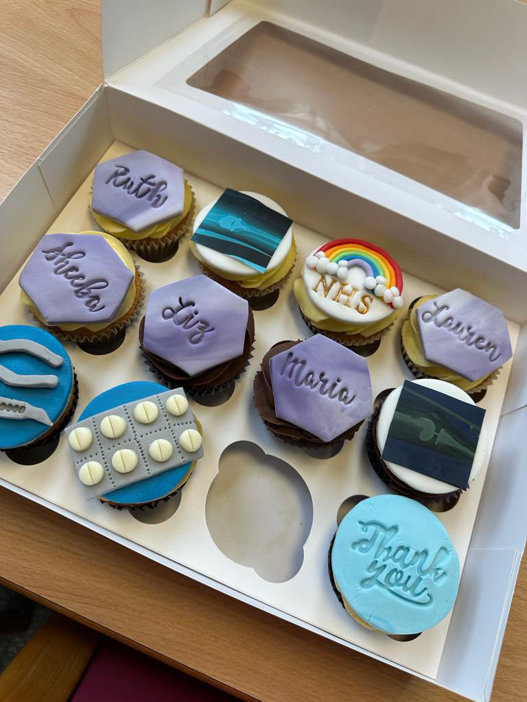 What an amazing gift from one of our patients - beautiful cupcakes too good to eat 😊