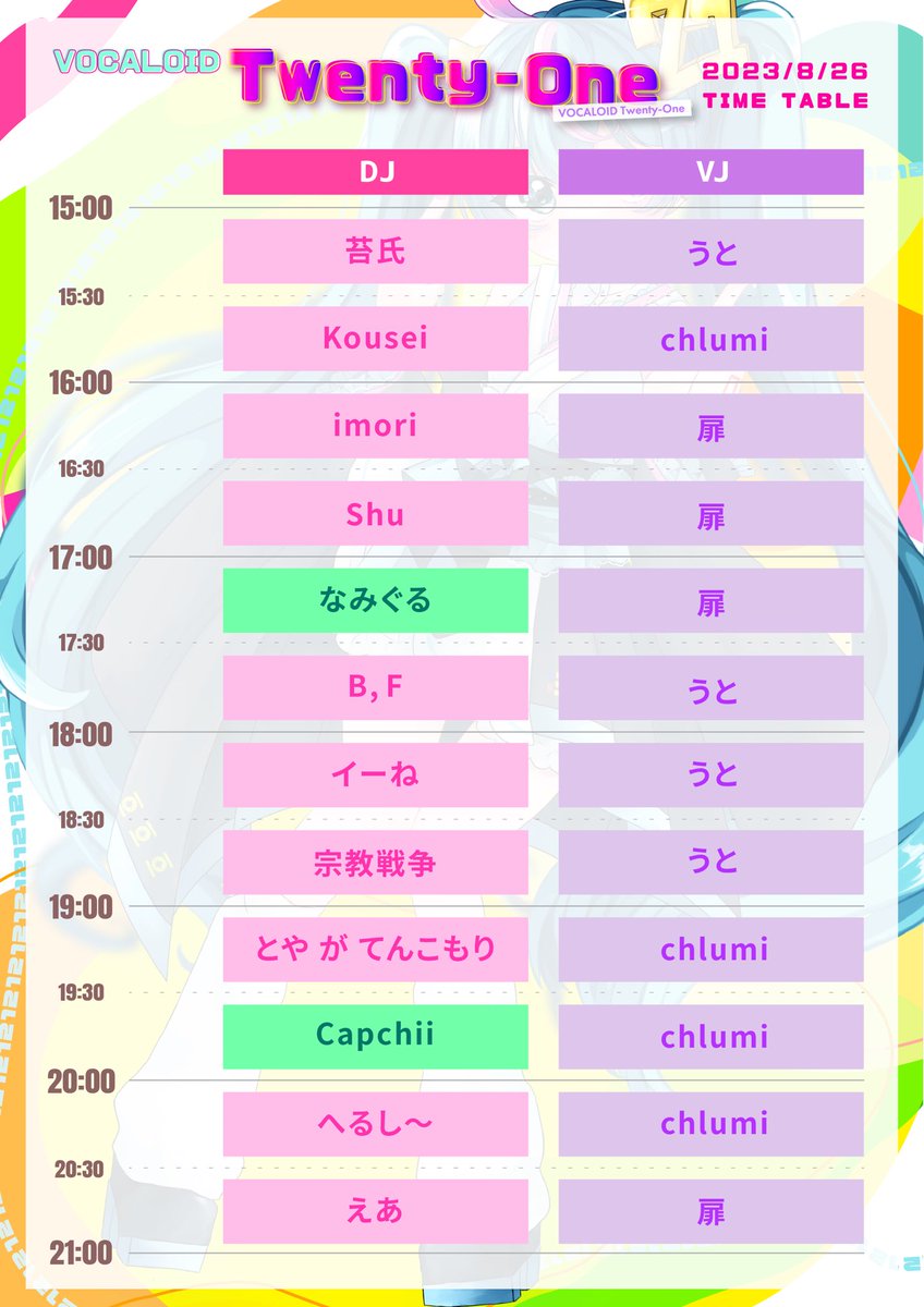 vocaloid_21's tweet photo. VOCALOID Twenty-One #ボカ21

ただいま開催中です！
当日の参加も大歓迎🙆🏻

初参加の方でも、主催陣が話しかけに行きます✌️

👇詳細はコチラ
https://t.co/xeQ9Pgjmdb https://t.co/Xxy9cc3j5d