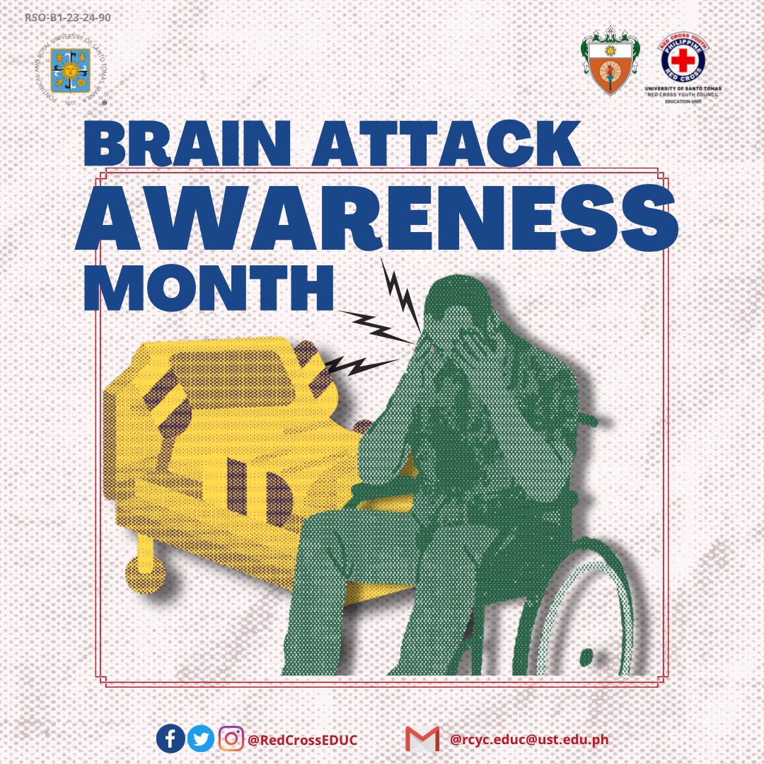 RedCrossEDUC's tweet photo. From August 20 to 26, we're dedicating this Brain Attack Awareness Week to bring information about strokes and the importance of early intervention. 🚨🚑 

UST Red Cross Youth Council - Education Unit is proud to stand at the forefront of brain health education! 🧠📖 https://t.co/a3TKPsxm3q