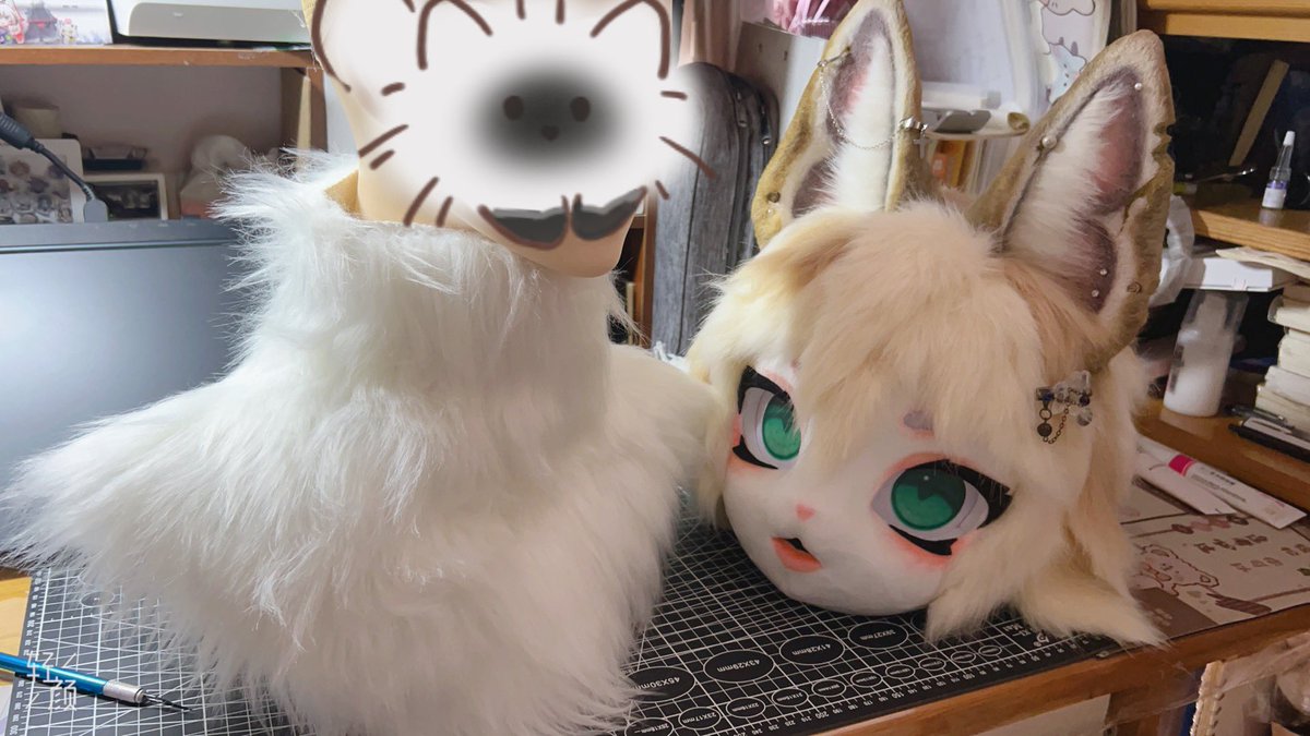 Yvette_yiweite's tweet photo. 小狼掉落（她真的超可爱）
#kigurumiFurry #fursuit #fursuitcommission #fursuit #fursuitpartial #furryfandom https://t.co/xvE3bnzFRJ