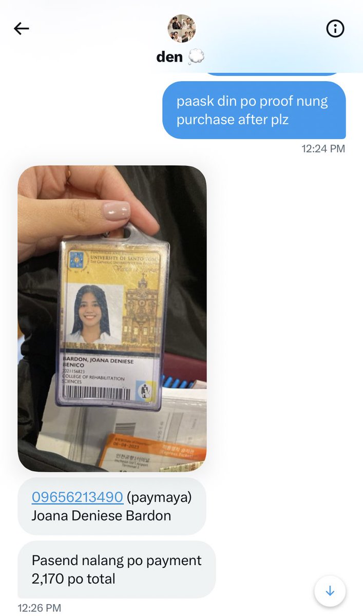 158haul's tweet photo. ⚠️ SCAMMER ALERT ⚠️

na-scam kami ng 2 genad tickets (a total of 2170 pesos) for #ONMusicFestival from @cesangelssv saying na first in line siya sa pila ng SM Cubao. after our transaction, i asked for proof/updates about it &amp; waited for almost 2 hrs then binlock na ako 😀 https://t.co/hzVY0ME0ob