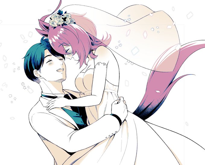 幸せそうに描けたけどトリミングされちゃうので載せておきます 