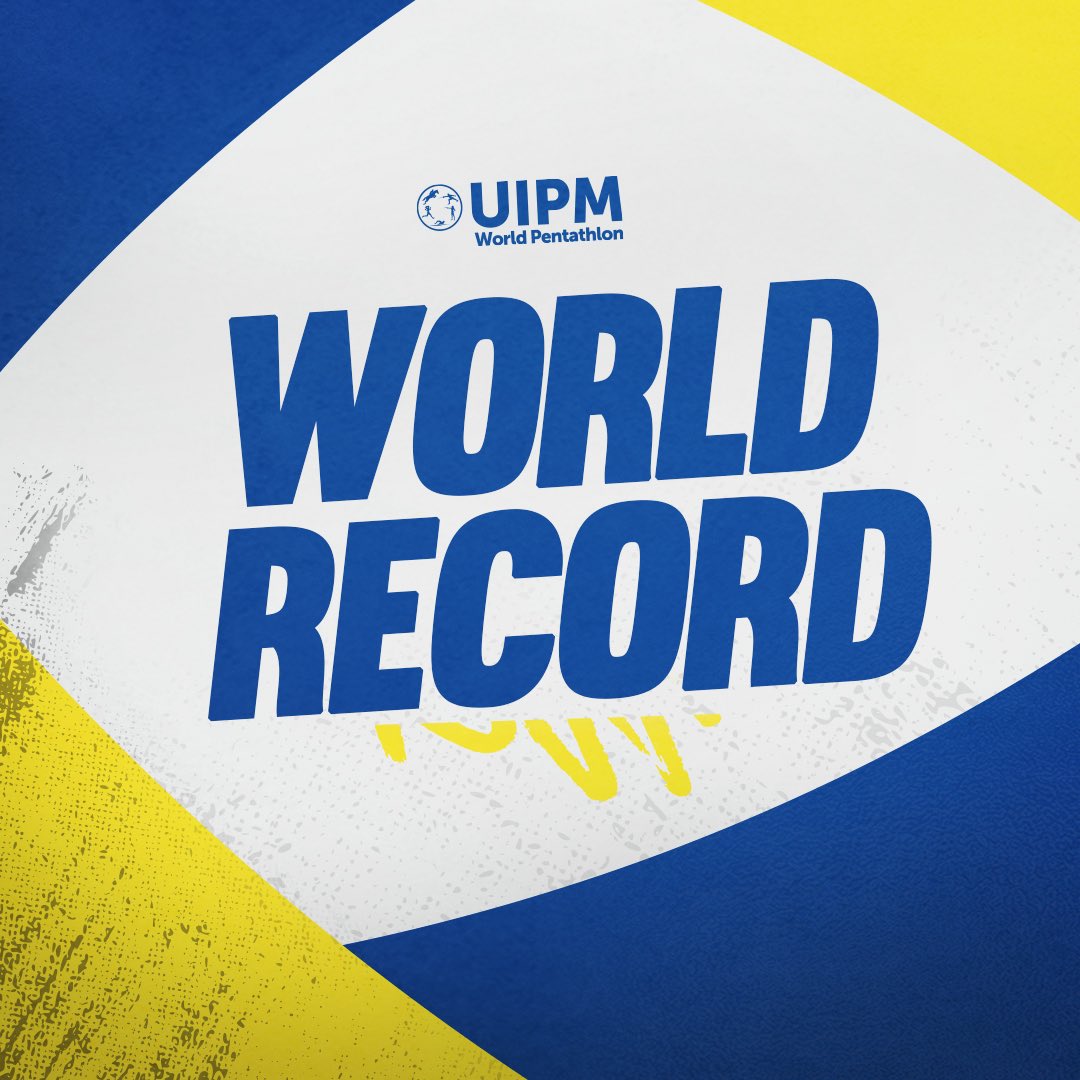 WorldPentathlon's tweet photo. WORLD RECORD 💥
Blanka Bauer 🇭🇺 smashed a new World Record by 10 seconds in Semi-finals yesterday with a time of 10:38:08 in Laser Run 🏃‍♀️🔫 
Previous WR holder - Blanka Guzi 🇭🇺 with a time of 10:48.90 https://t.co/WnysYYg9d1