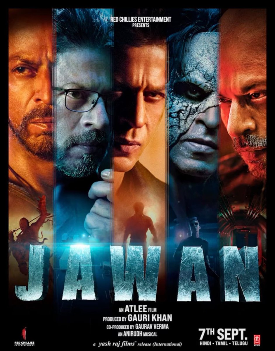 JayaTvOfficial's tweet photo. “There is a purpose behind every face” says SRK - Drops & unveils a multifaceted poster of Jawan 😍😍🔥...
#Jawan @iamsrk #ShahRukhKhan @Atlee_dir #atlee #Nayanthara #Atlee #AnirudhRavichander #JawanPoster #JayaTv https://t.co/AaOP5m4777