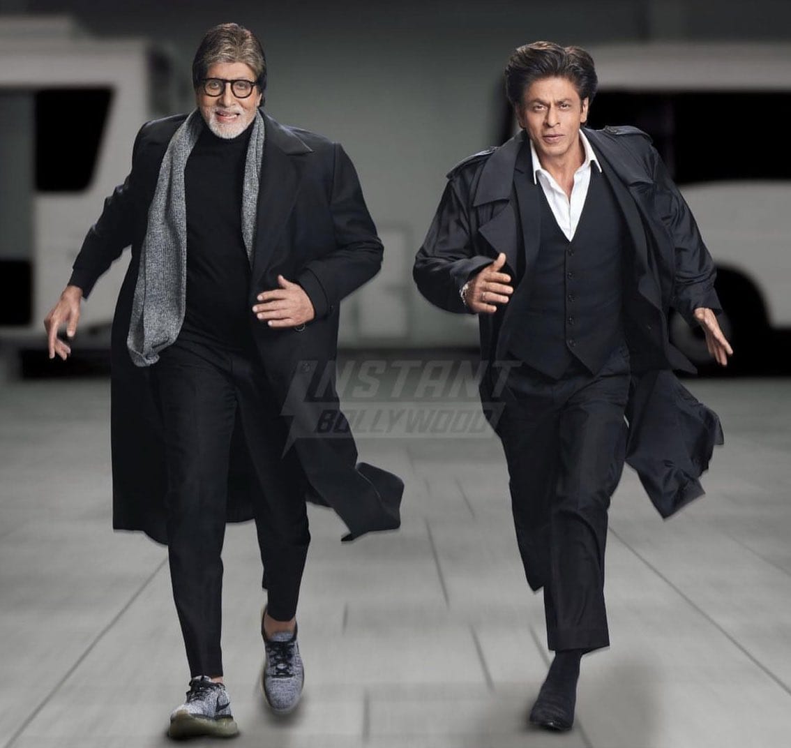 TeamSRKWarriors's tweet photo. Shahenshah &amp; Baadshah reuniting together after ages 🔥♥️

#ShahRukhKhan #AmitabhBachchan #Jawan https://t.co/UjZBGxkaqM