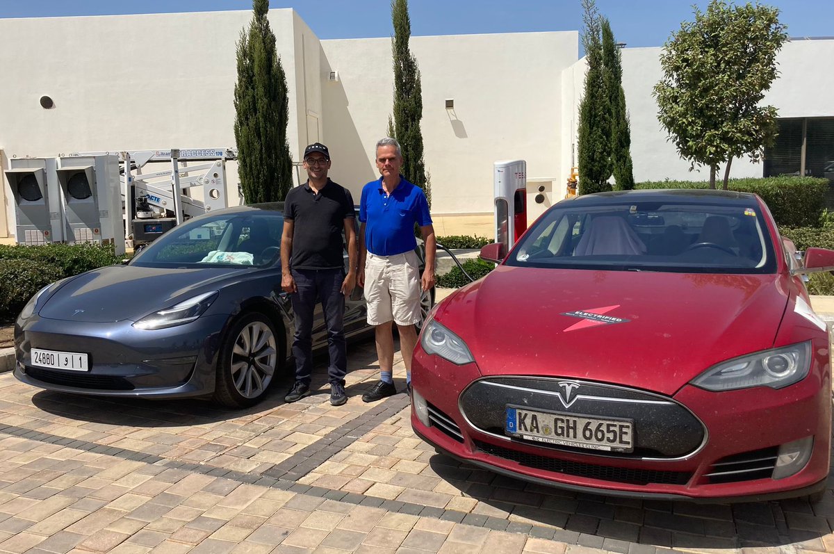 Treffen mit Khalil Amar in Tangier nach erfolgreicher Überfahrt von Europa nach Afrika