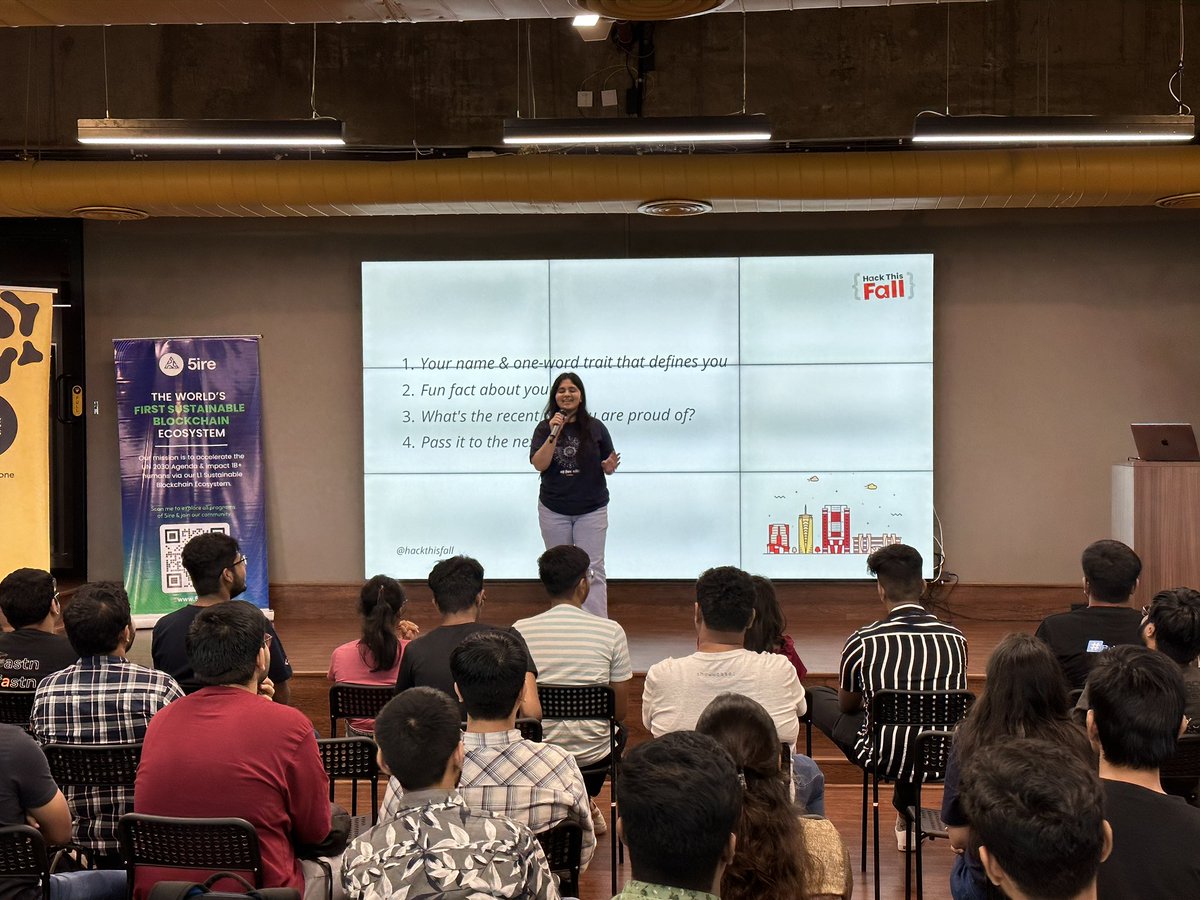 hackthisfall's tweet image. Time to know more about our attendees at #HTFGurugram City meetup! 🚀

#HackThisFall #HTFMeetups