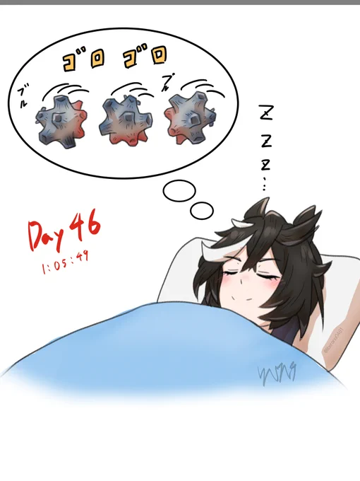 【エース100日チャレンジ】
Day46 すやすやエース
#ウマ娘 